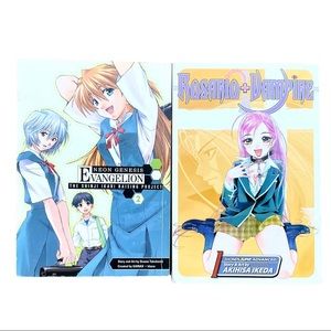 Evangelion & Rosario + Vampire Manga Lot